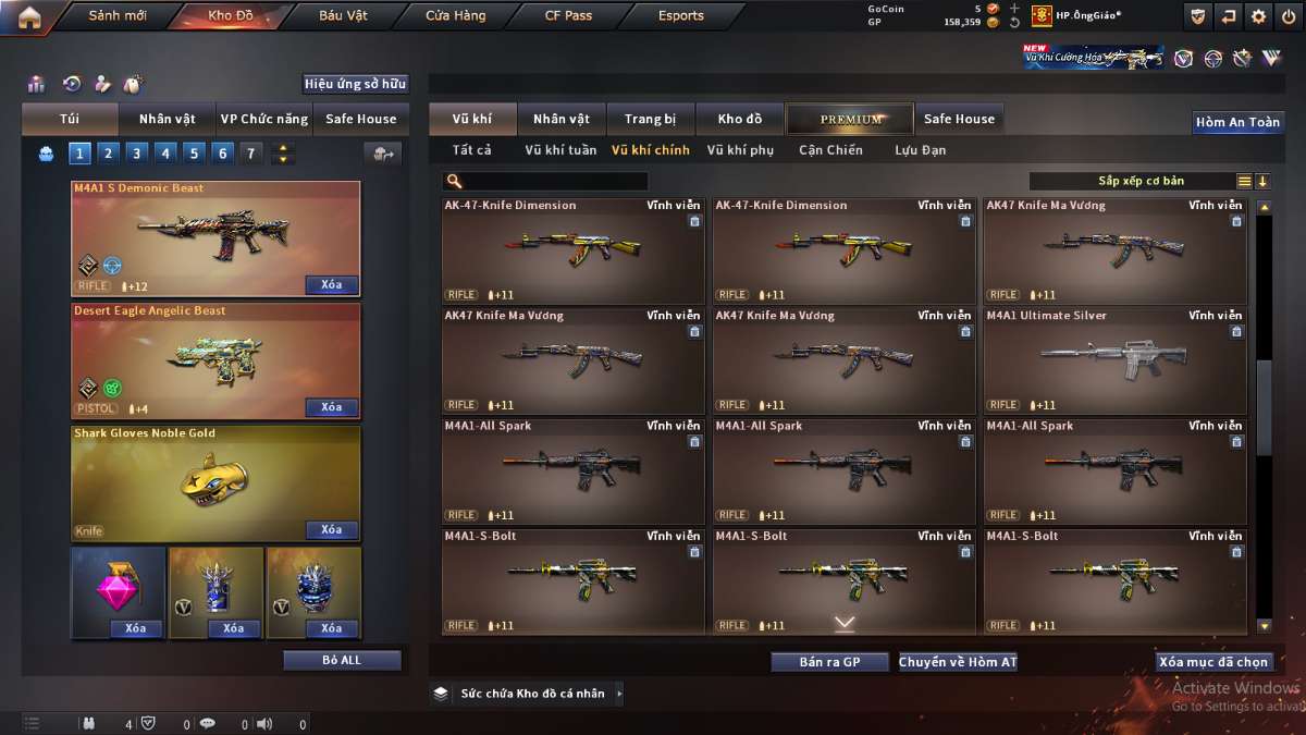 shop acc cf uy tin gia re